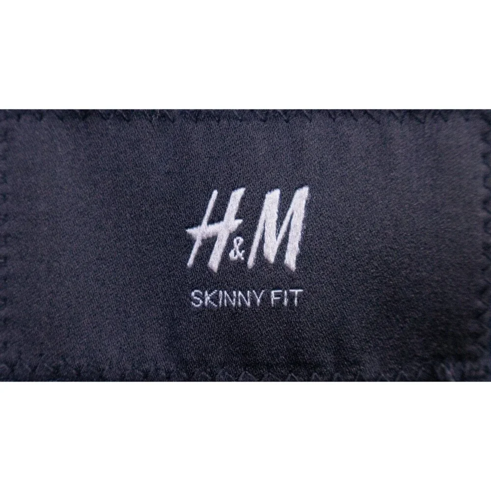 H&M Sport Coat Jacket Blue Sz 42R Casual Jacket Two Button Poly Blend